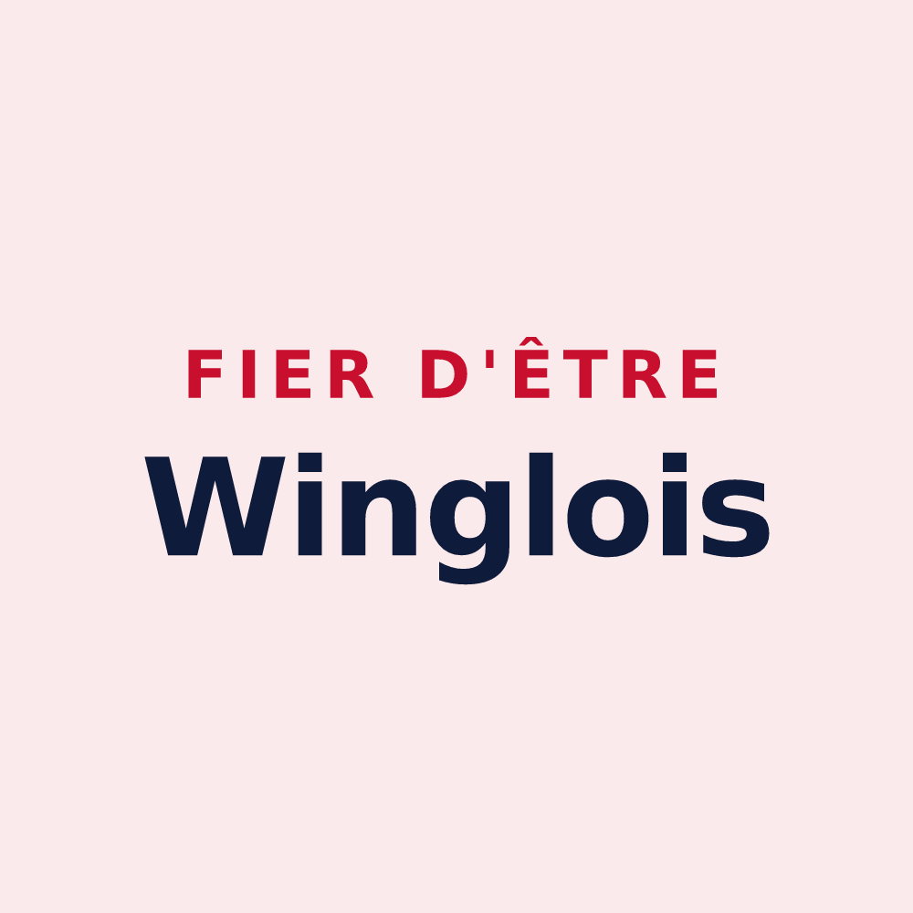 Magnet « Fier d'être Winglois » — design pour Wingles
