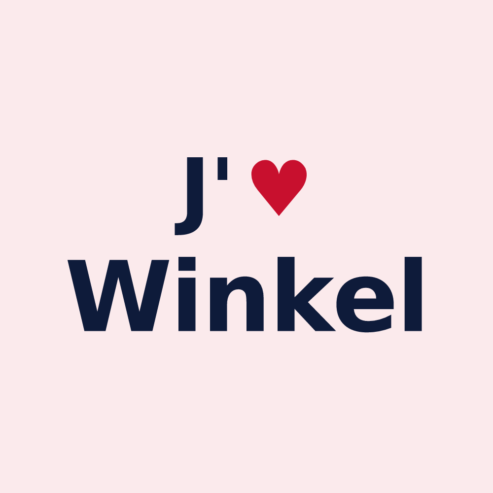Magnet personnalisé Winkel — design J'aime Winkel