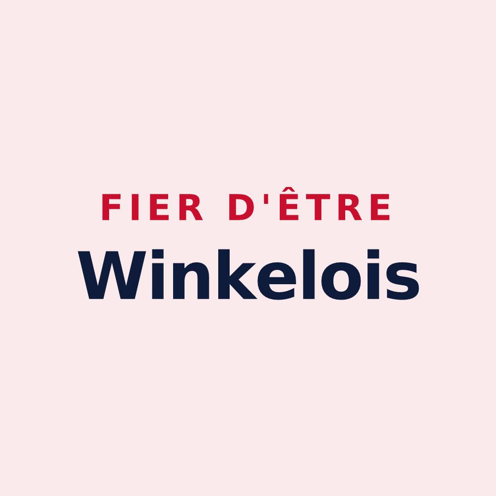 Magnet « Fier d'être Winkelois » — design pour Winkel