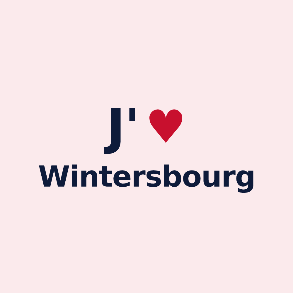 Magnet personnalisé Wintersbourg — design J'aime Wintersbourg