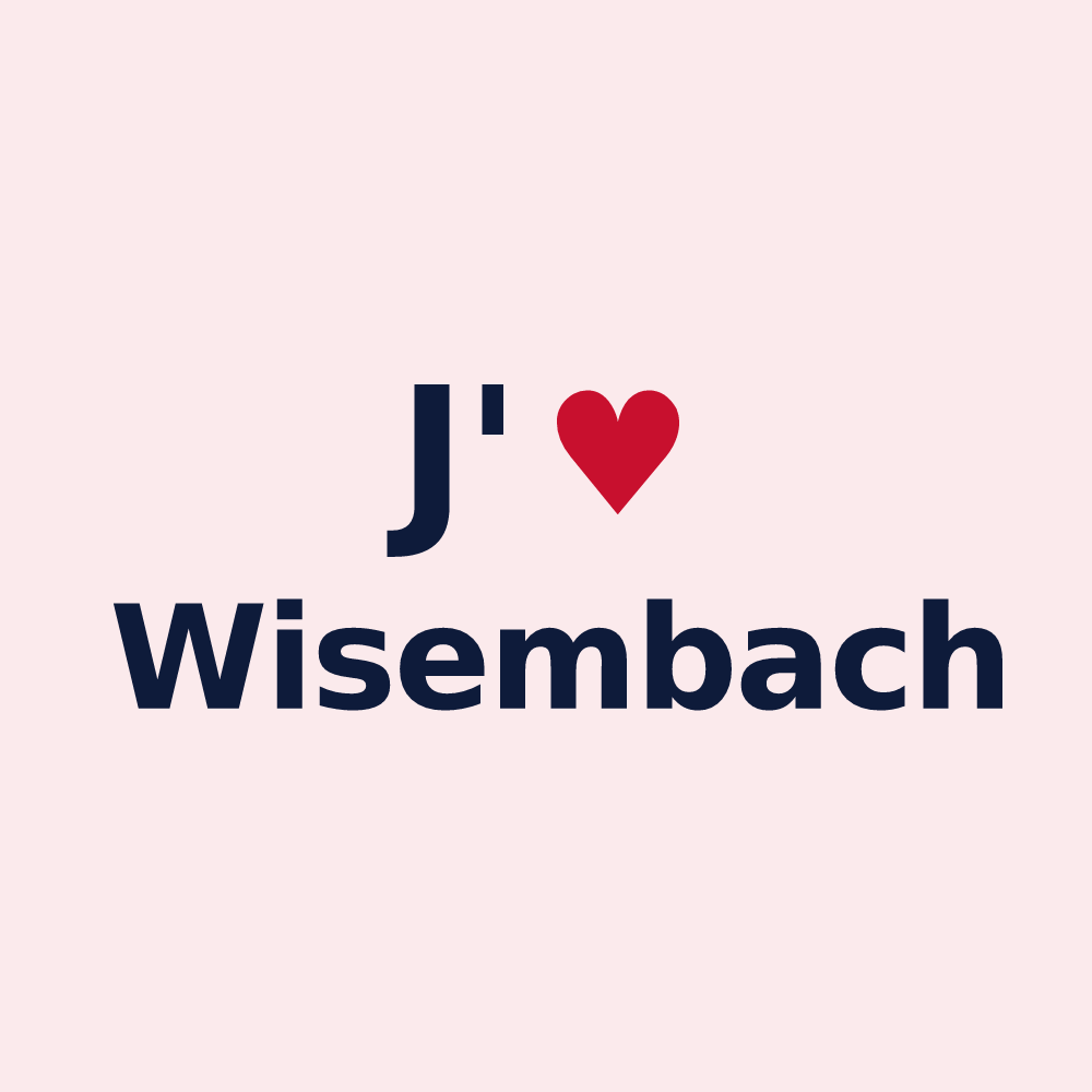 Magnet personnalisé Wisembach — design J'aime Wisembach