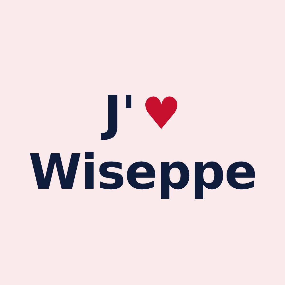 Magnet personnalisé Wiseppe — design J'aime Wiseppe