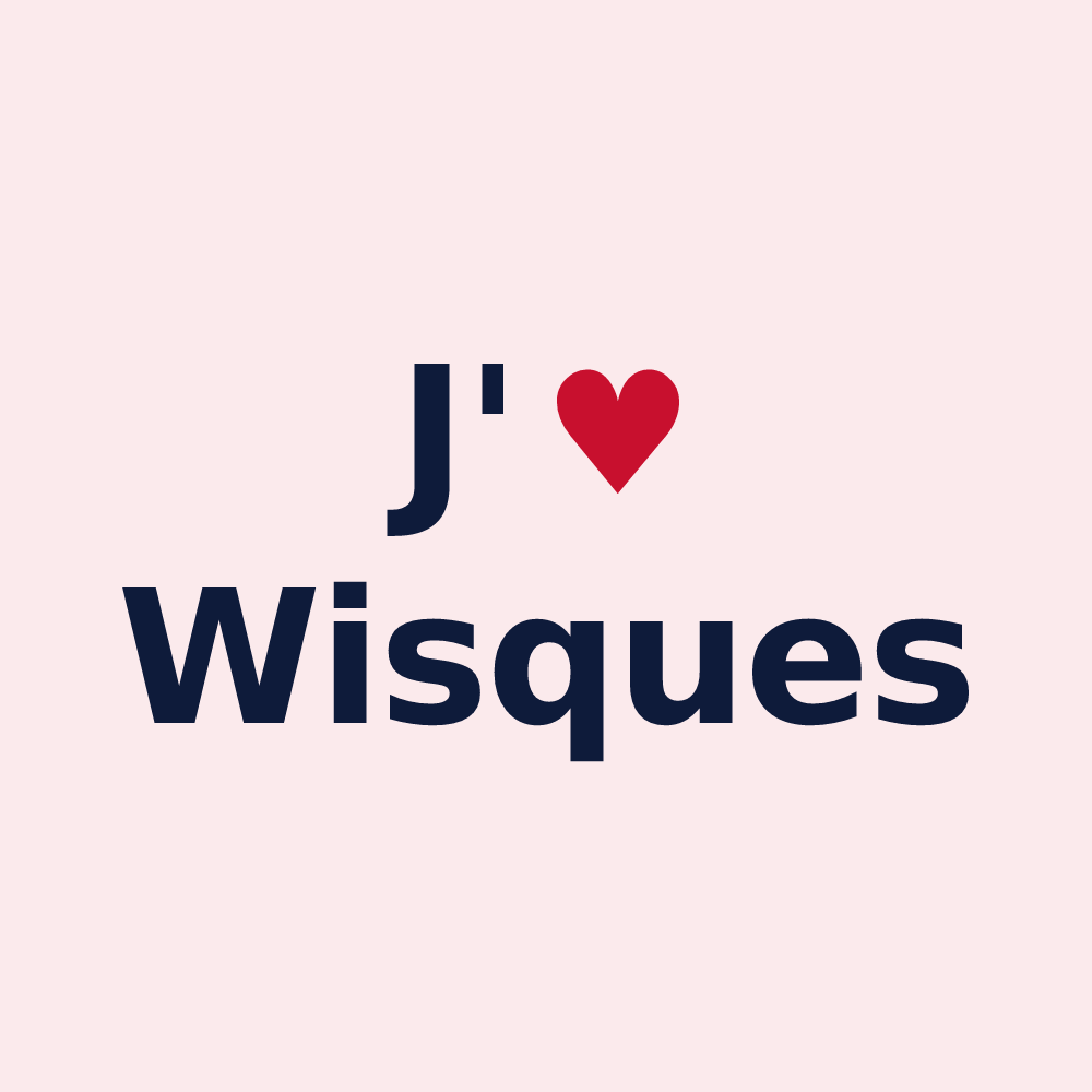 Magnet personnalisé Wisques — design J'aime Wisques