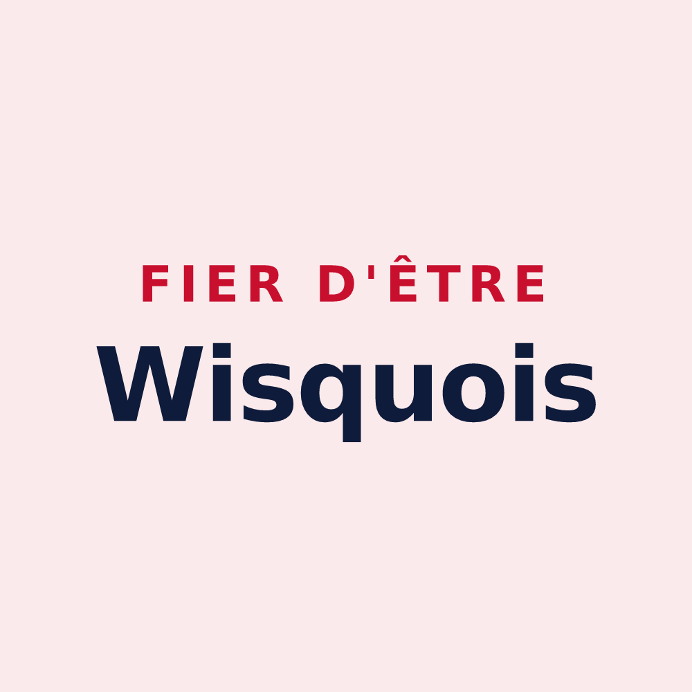 Magnet « Fier d'être Wisquois » — design pour Wisques