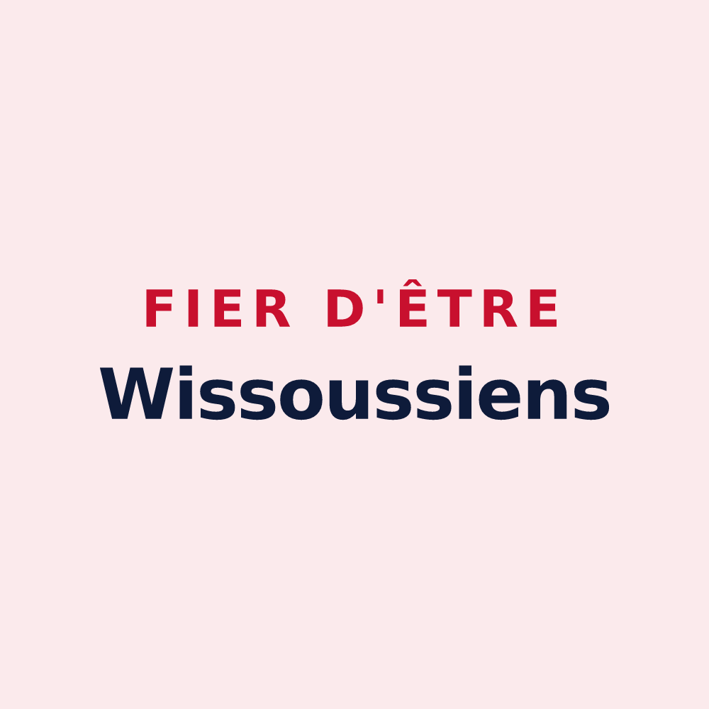 Magnet « Fier d'être Wissoussiens » — design pour Wissous