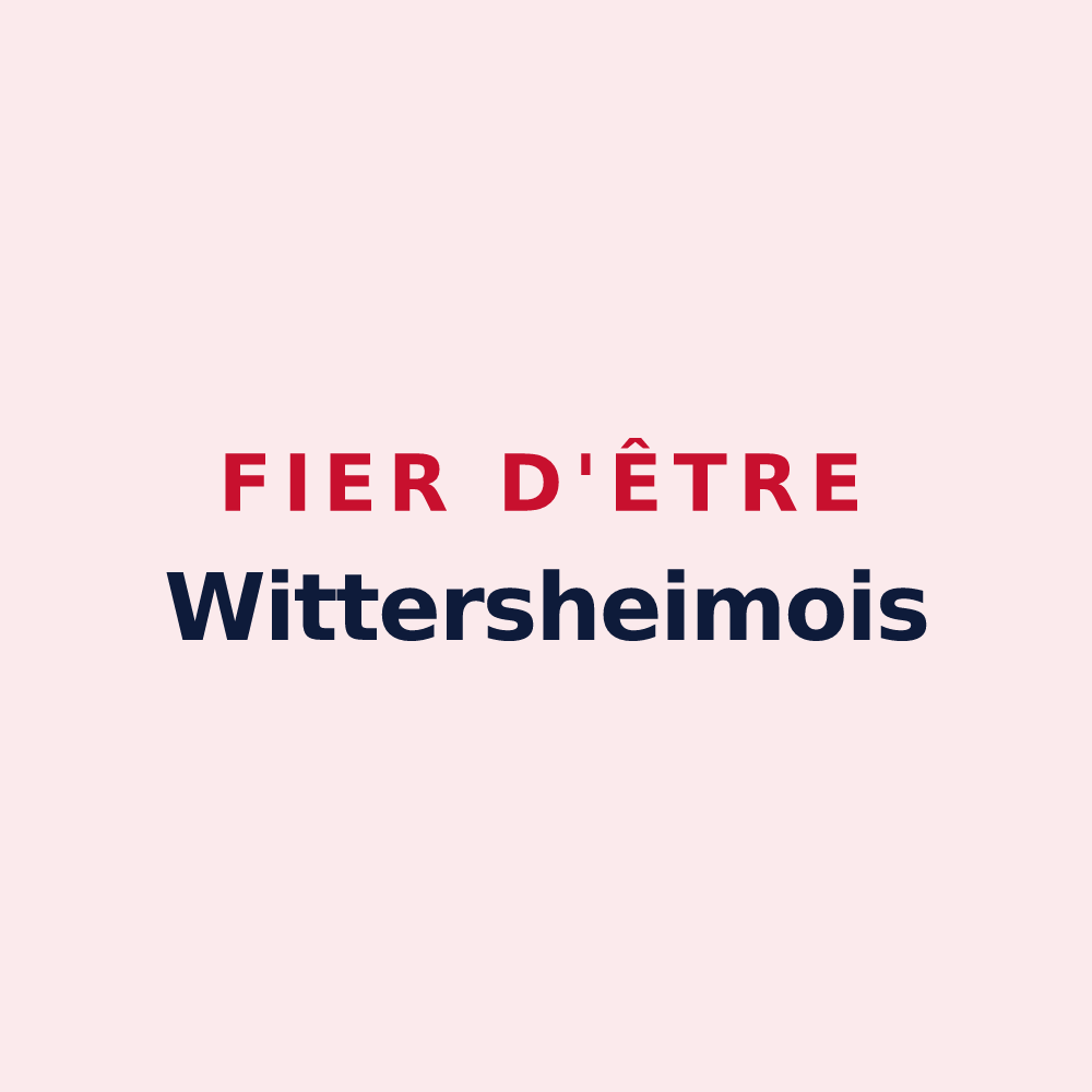 Magnet « Fier d'être Wittersheimois » — design pour Wittersheim