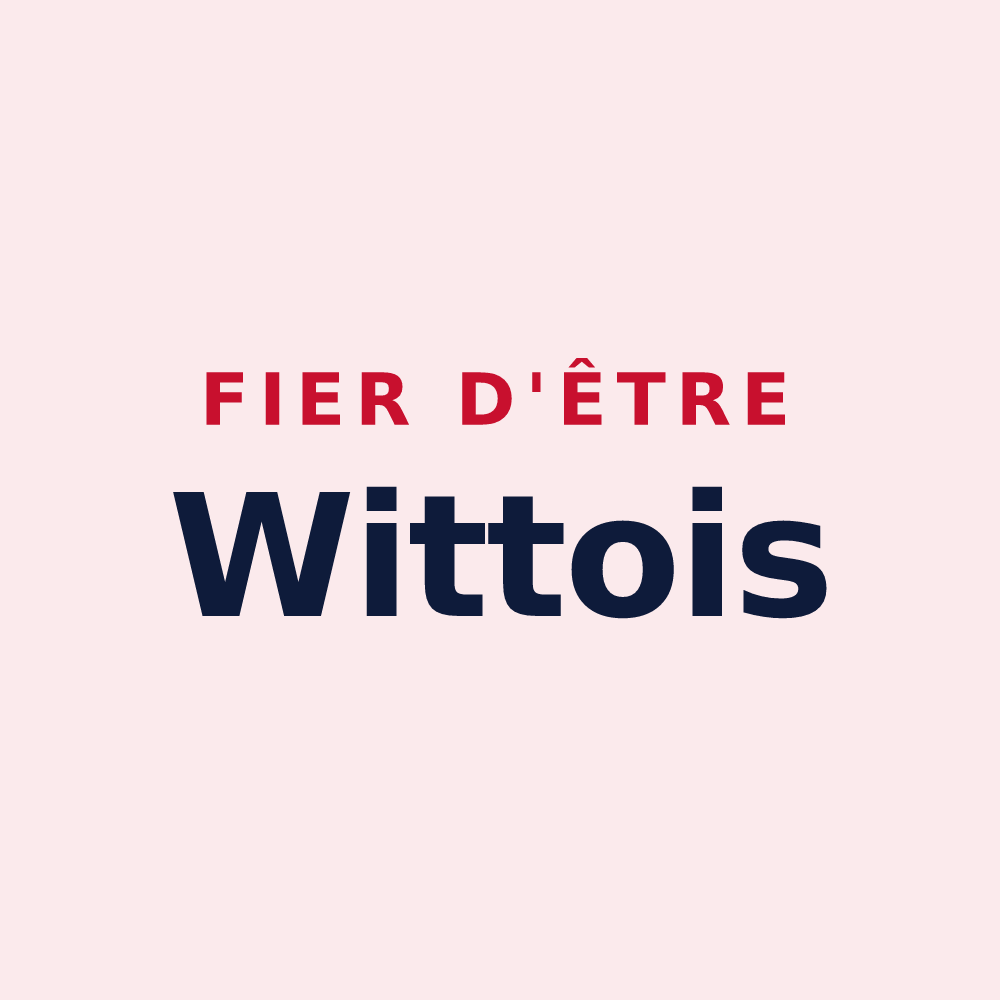 Magnet « Fier d'être Wittois » — design pour Wittes