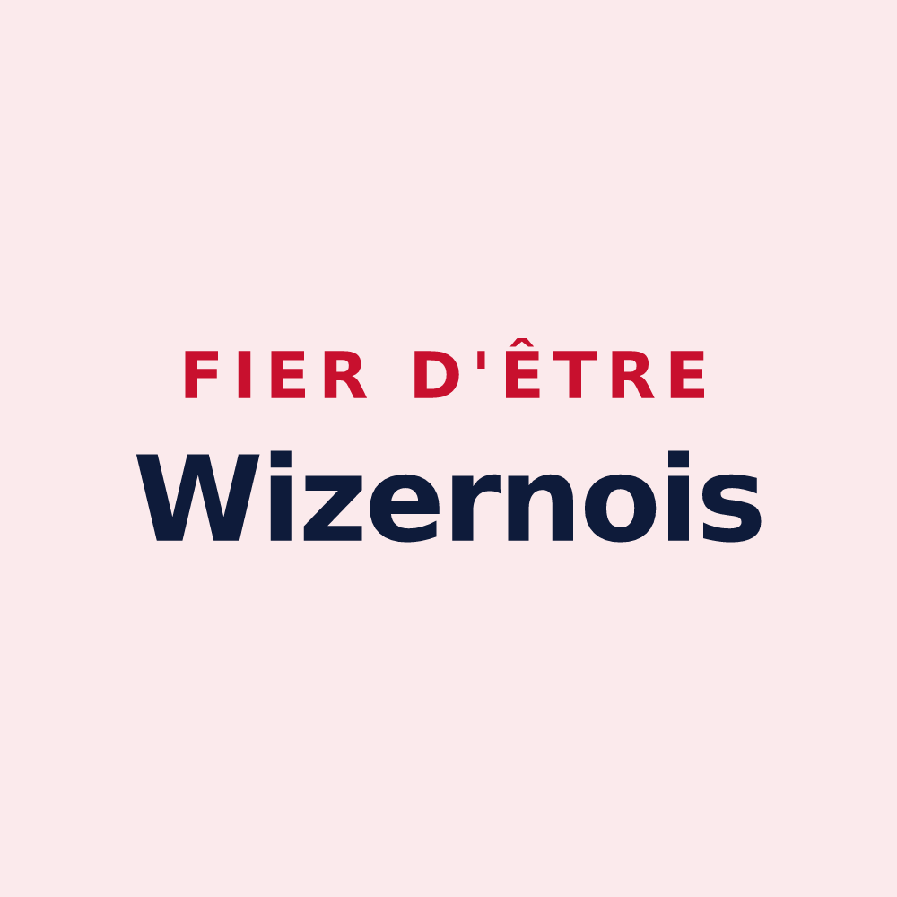 Magnet « Fier d'être Wizernois » — design pour Wizernes