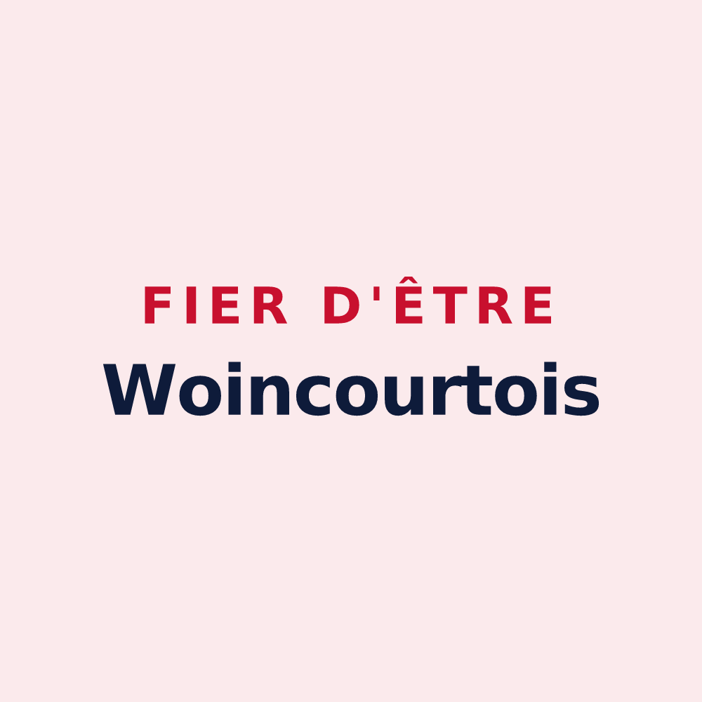 Magnet « Fier d'être Woincourtois » — design pour Woincourt