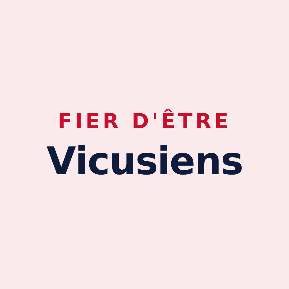 Magnet « Fier d'être Vicusiens » — design pour Wy-dit-Joli-Village