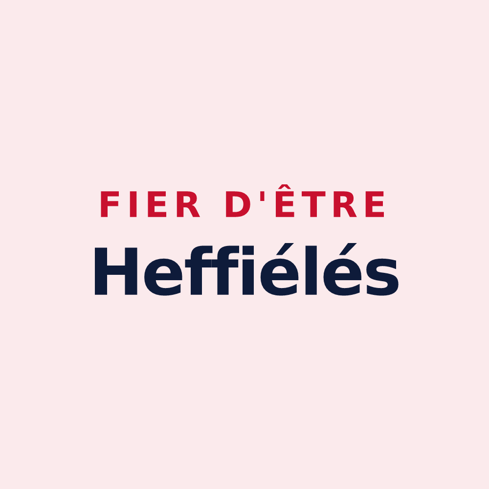 Magnet « Fier d'être Heffiélés » — design pour Xaffévillers
