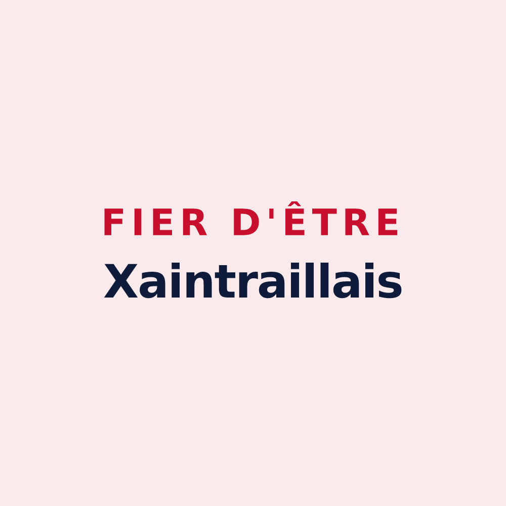 Magnet « Fier d'être Xaintraillais » — design pour Xaintrailles
