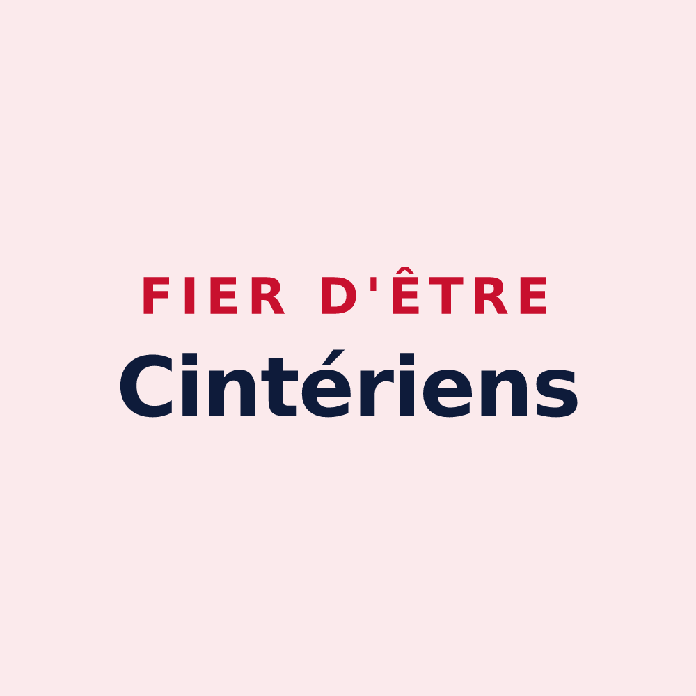 Magnet « Fier d'être Cintériens » — design pour Xaintray
