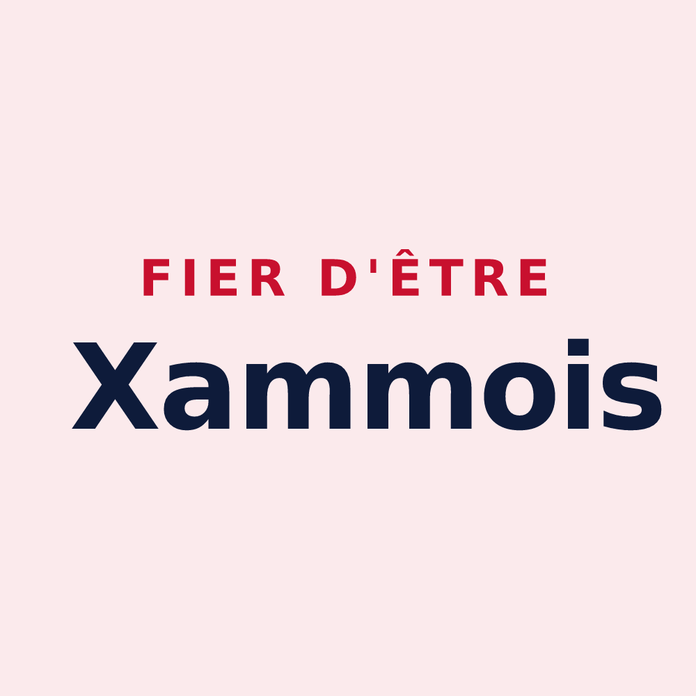 Magnet « Fier d'être Xammois » — design pour Xammes