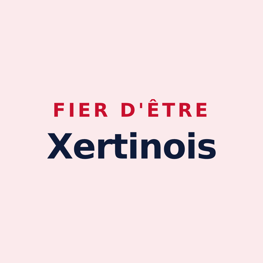 Magnet « Fier d'être Xertinois » — design pour Xertigny