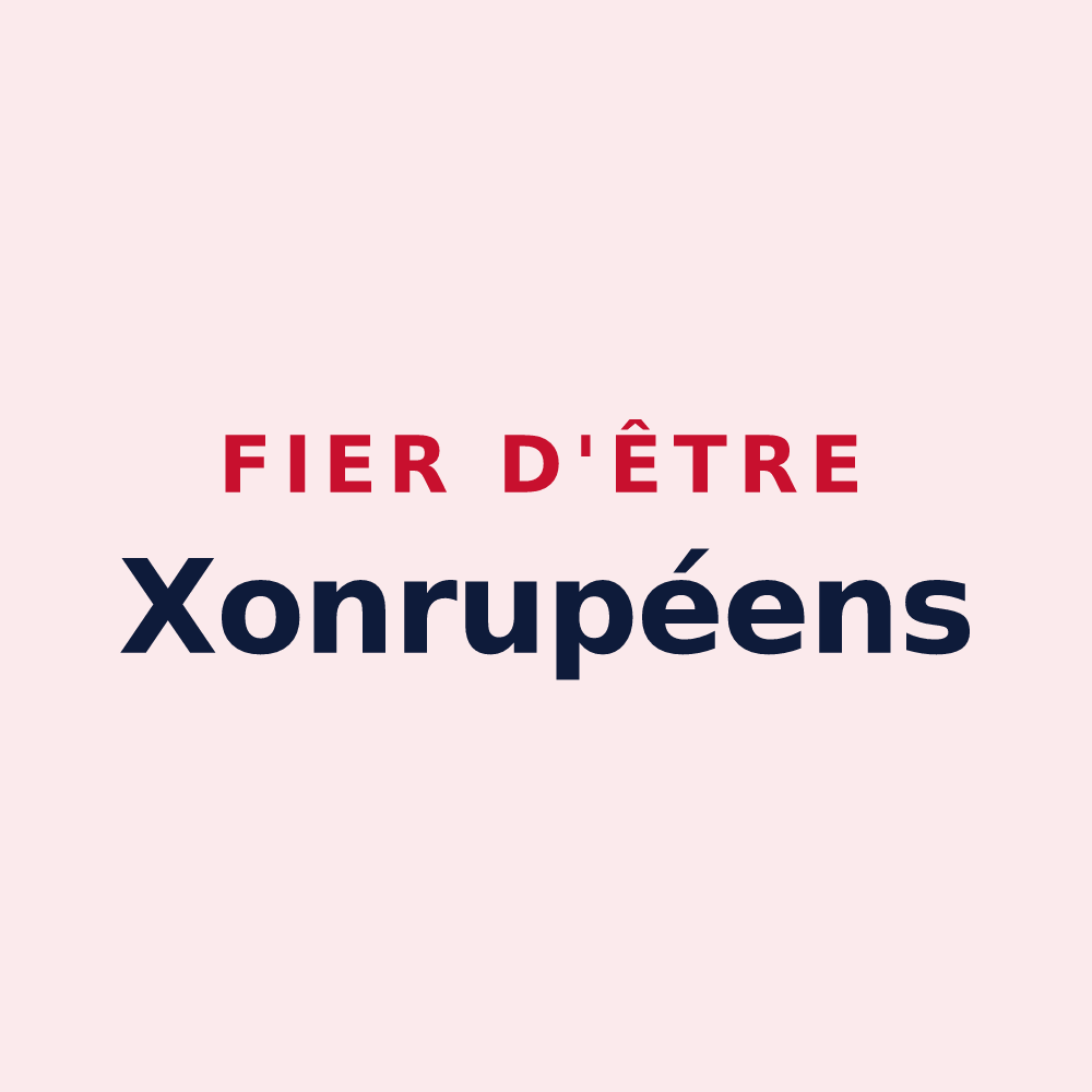 Magnet « Fier d'être Xonrupéens » — design pour Xonrupt-Longemer