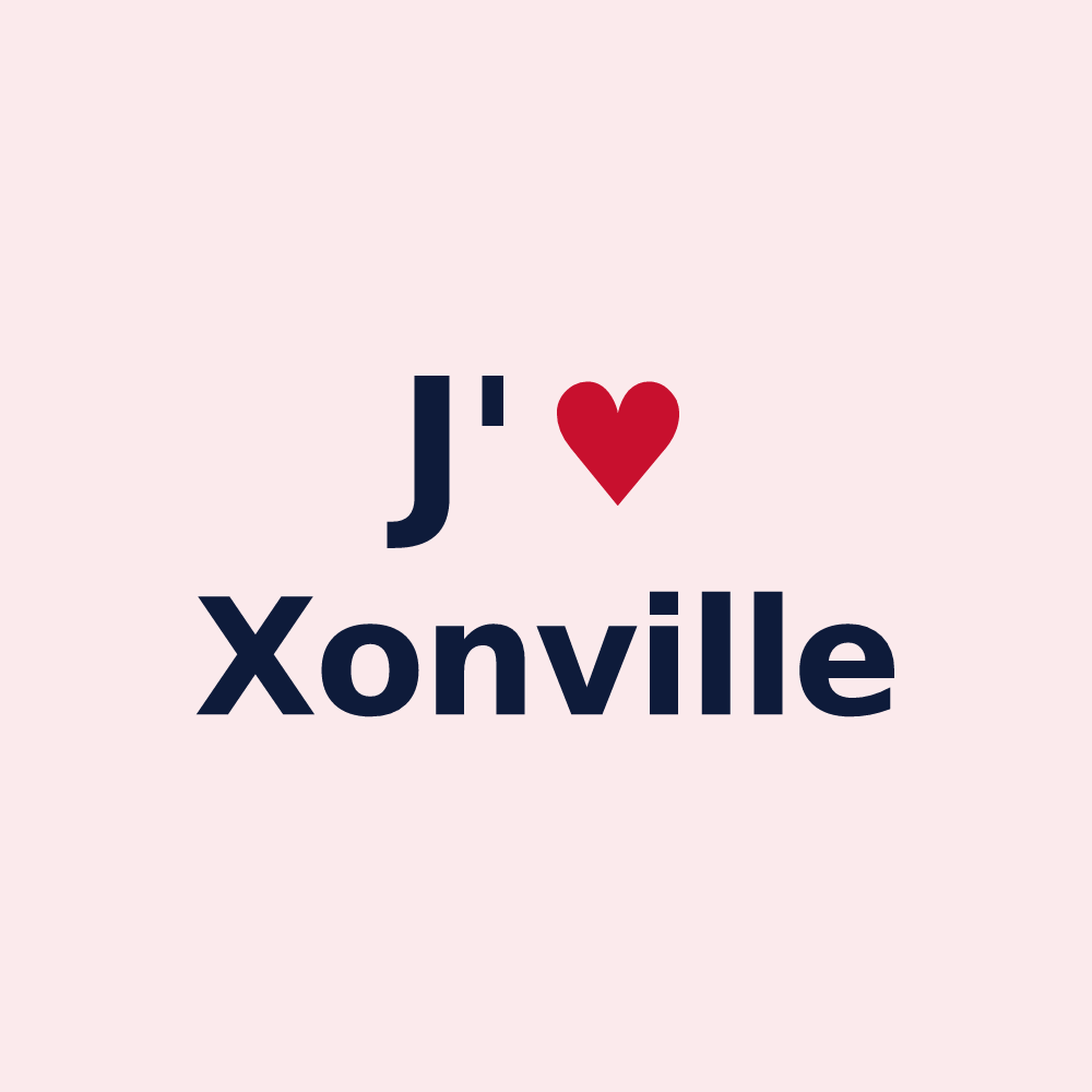 Magnet personnalisé Xonville — design J'aime Xonville