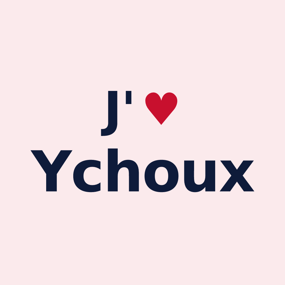 Magnet personnalisé Ychoux — design J'aime Ychoux