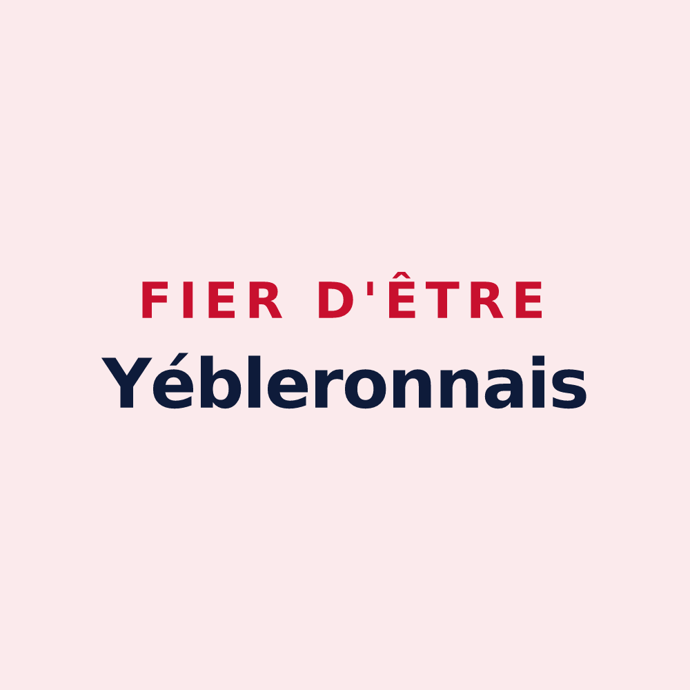Magnet « Fier d'être Yébleronnais » — design pour Yébleron