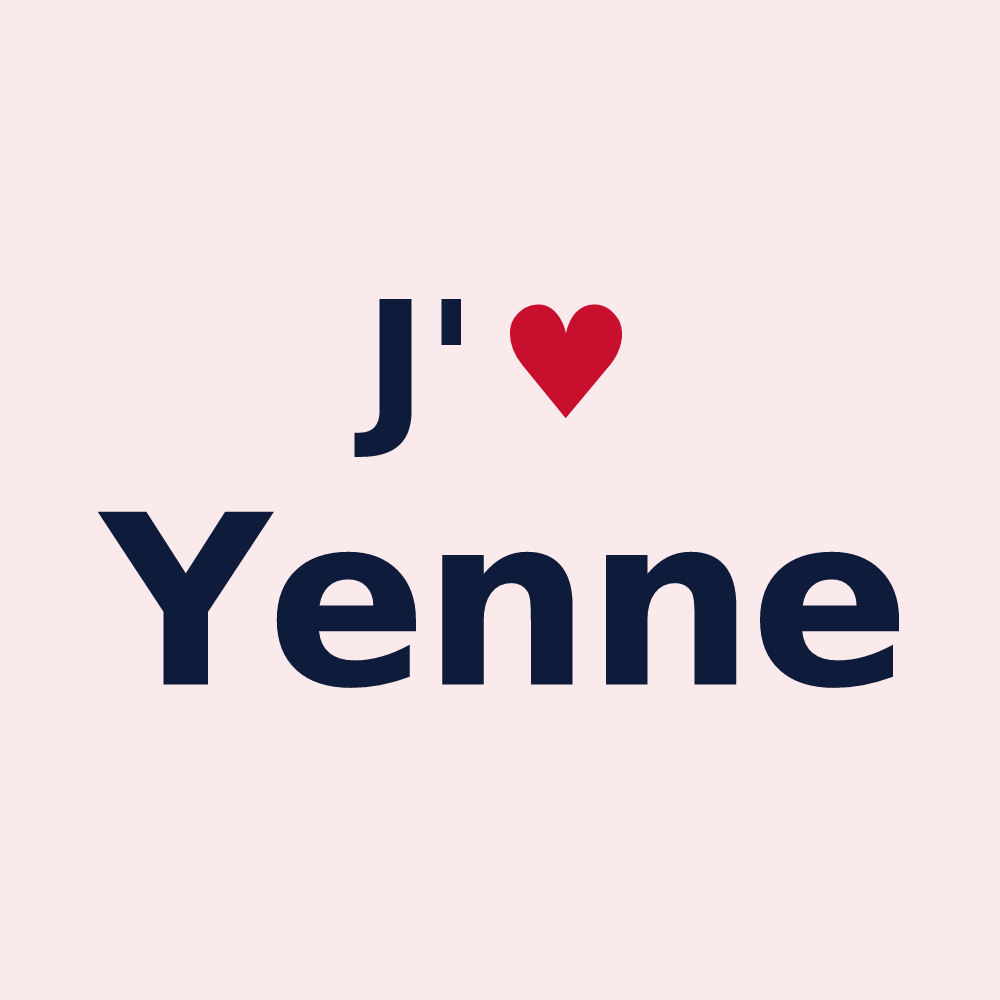 Magnet personnalisé Yenne — design J'aime Yenne