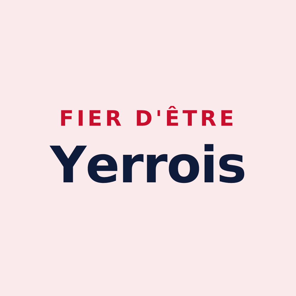 Magnet « Fier d'être Yerrois » — design pour Yerres
