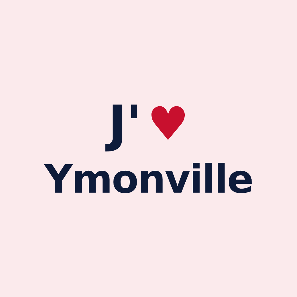 Magnet personnalisé Ymonville — design J'aime Ymonville