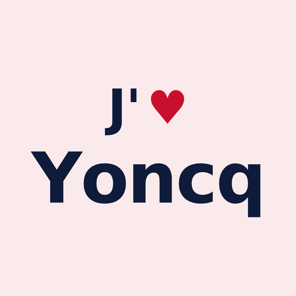 Magnet personnalisé Yoncq — design J'aime Yoncq
