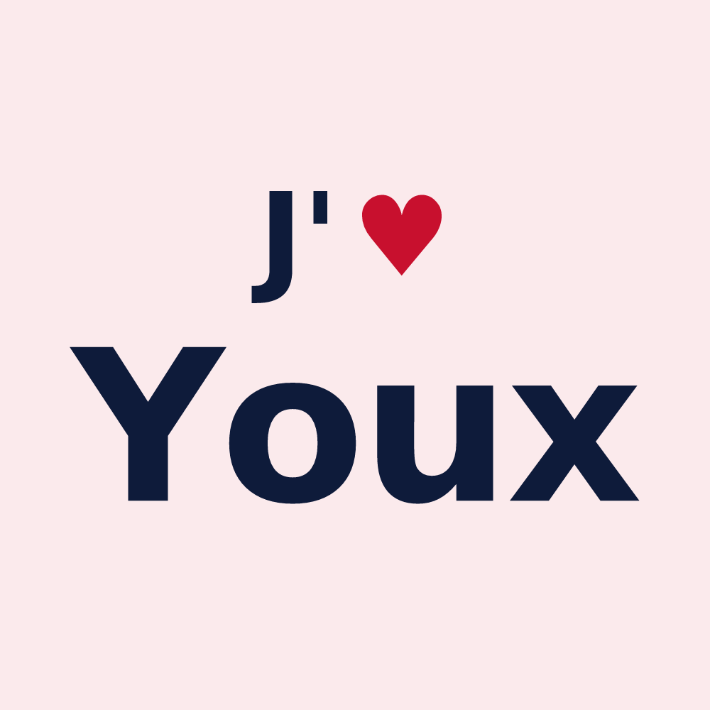 Magnet personnalisé Youx — design J'aime Youx