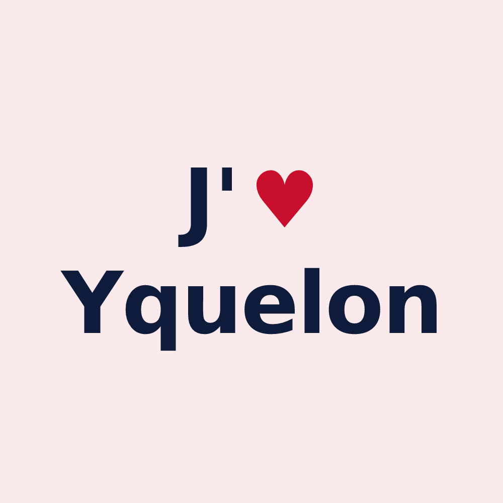 Magnet personnalisé Yquelon — design J'aime Yquelon