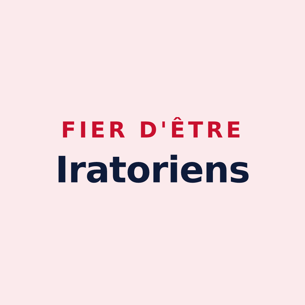 Magnet « Fier d'être Iratoriens » — design pour Yrouerre