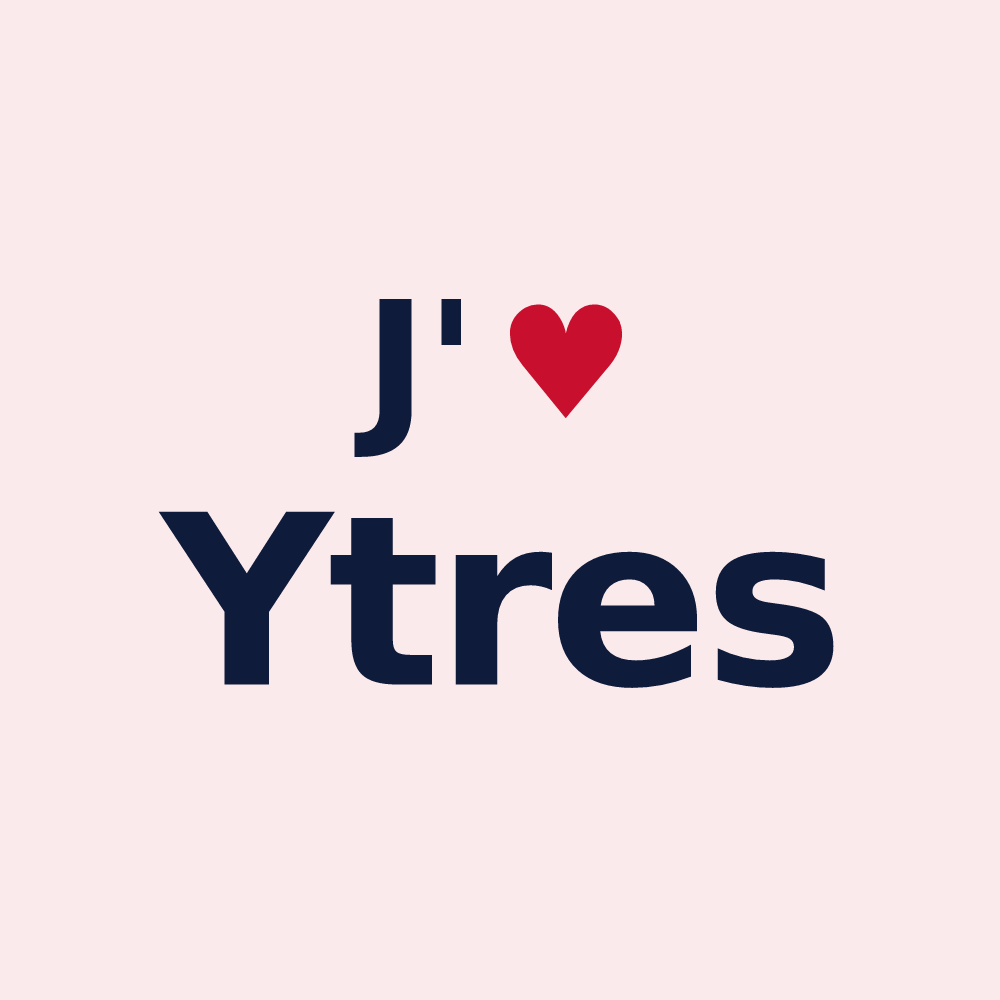 Magnet personnalisé Ytres — design J'aime Ytres