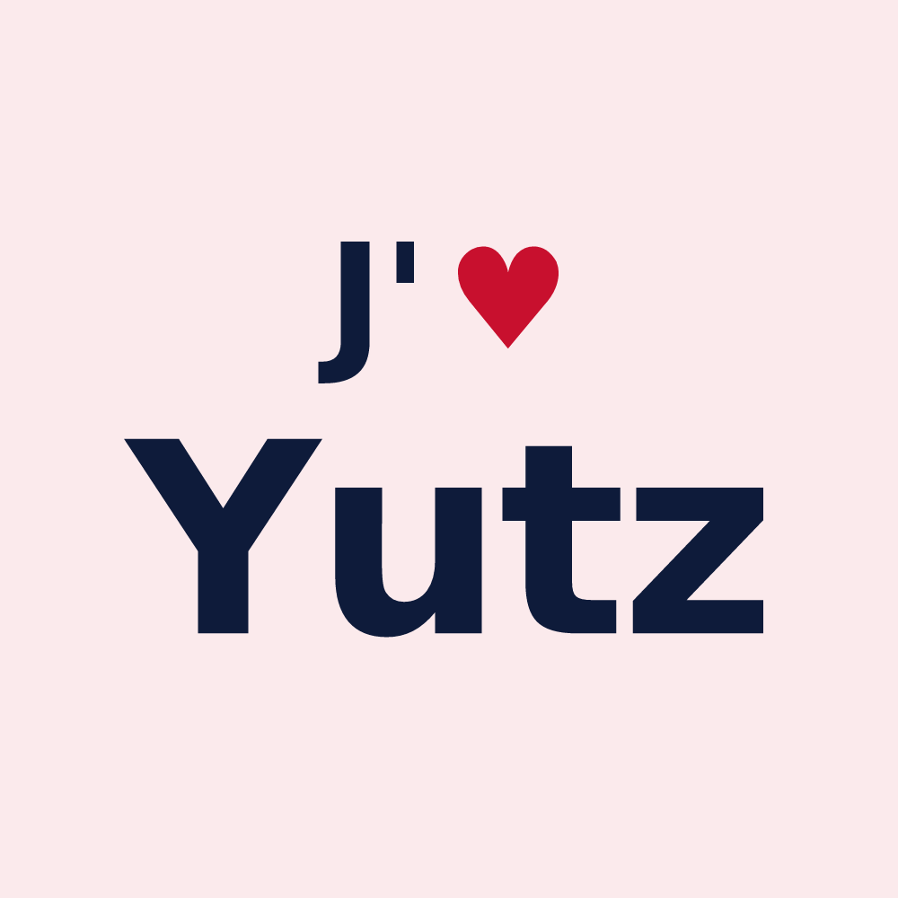 Magnet personnalisé Yutz — design J'aime Yutz