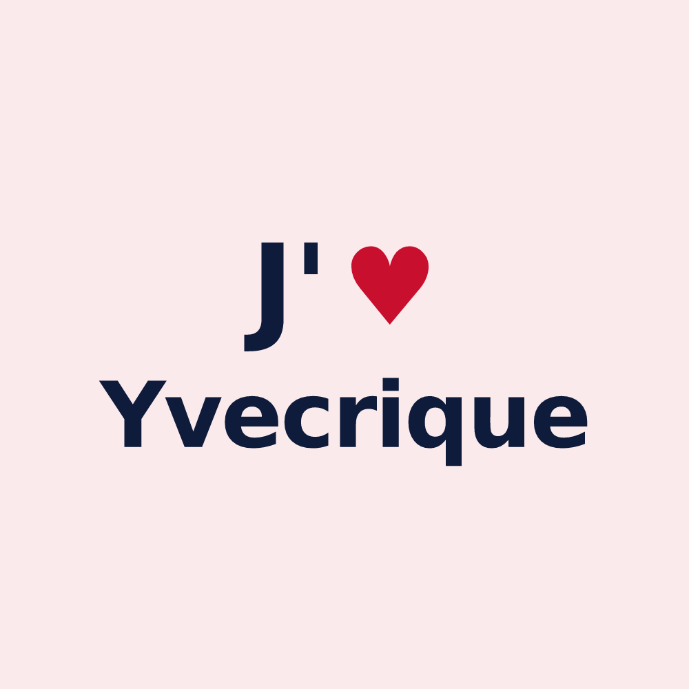 Magnet personnalisé Yvecrique — design J'aime Yvecrique
