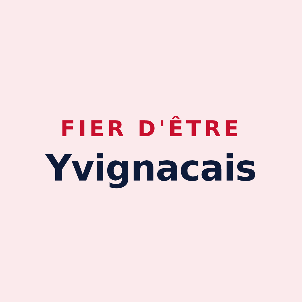 Magnet « Fier d'être Yvignacais » — design pour Yvignac-la-Tour