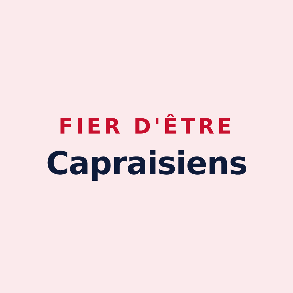 Magnet « Fier d'être Capraisiens » — design pour Yvoy-le-Marron