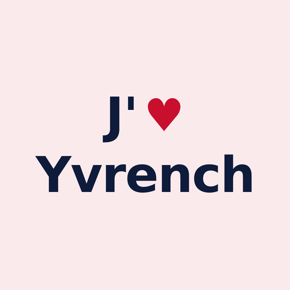 Magnet personnalisé Yvrench — design J'aime Yvrench