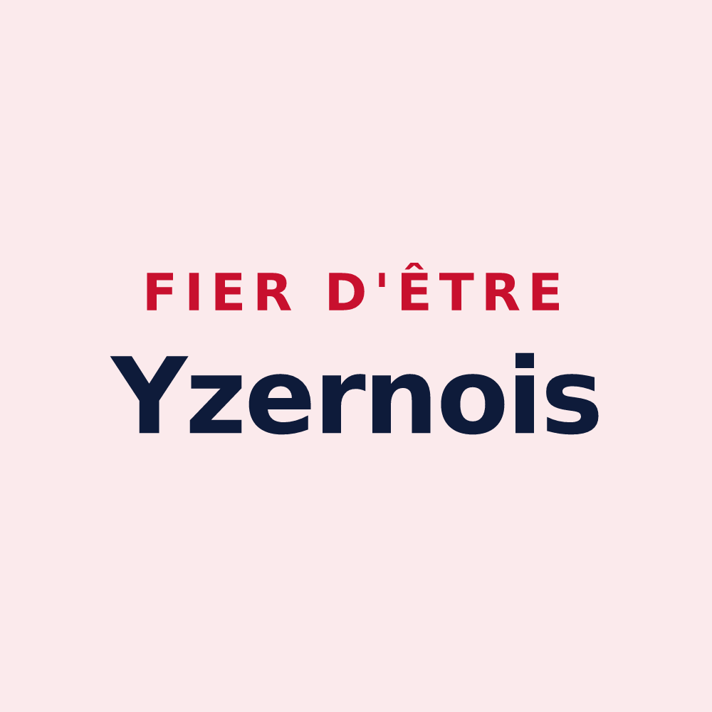 Magnet « Fier d'être Yzernois » — design pour Yzernay