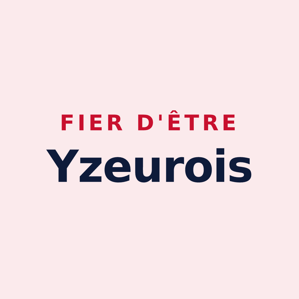 Magnet « Fier d'être Yzeurois » — design pour Yzeures-sur-Creuse