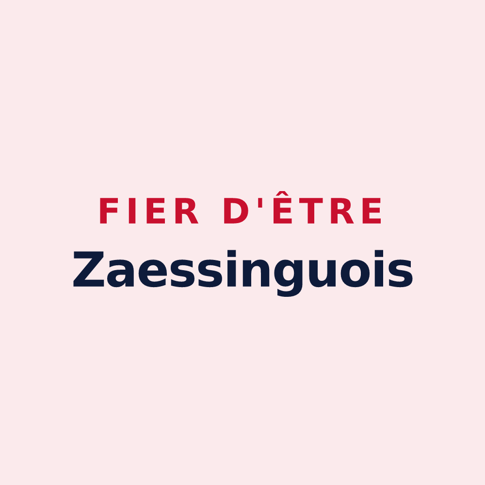 Magnet « Fier d'être Zaessinguois » — design pour Zaessingue