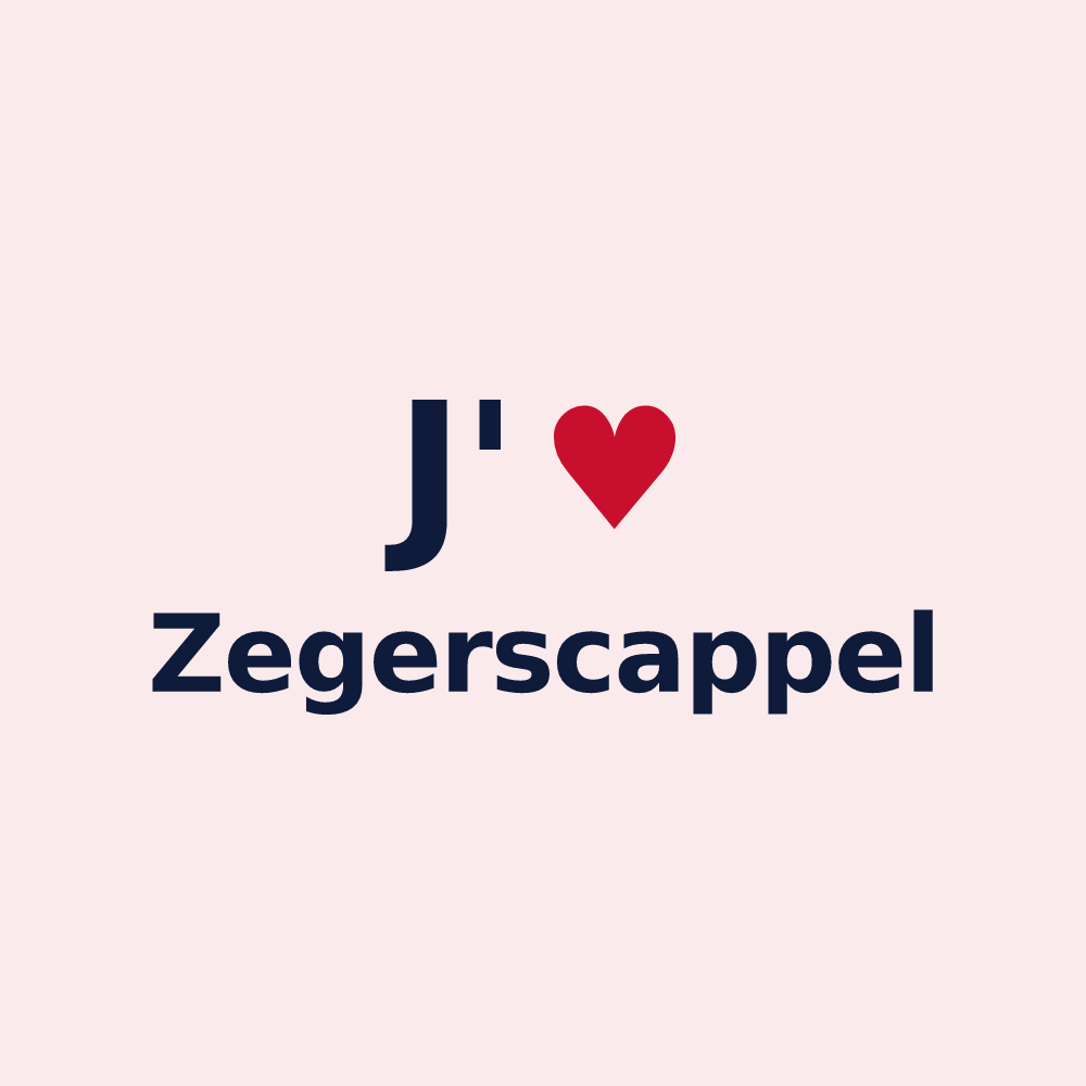 Magnet personnalisé Zegerscappel — design J'aime Zegerscappel