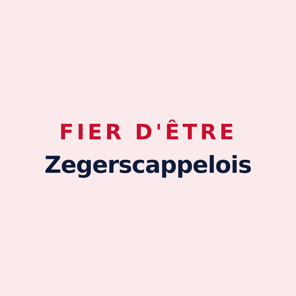 Magnet « Fier d'être Zegerscappelois » — design pour Zegerscappel