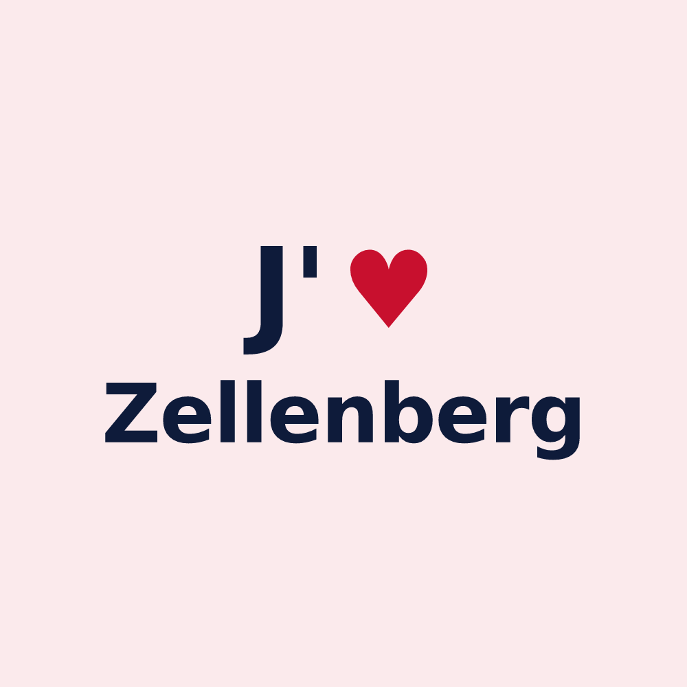 Magnet personnalisé Zellenberg — design J'aime Zellenberg