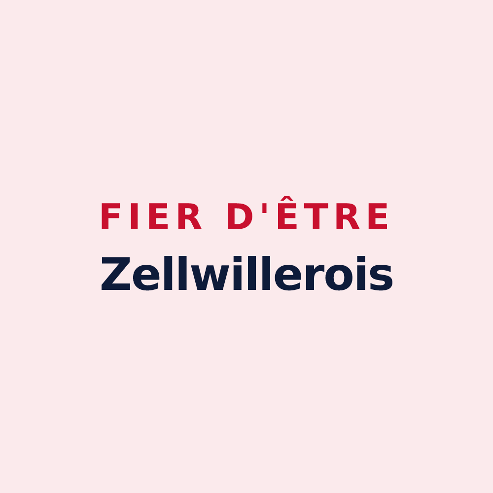 Magnet « Fier d'être Zellwillerois » — design pour Zellwiller
