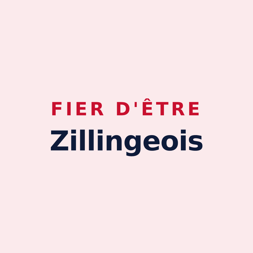 Magnet « Fier d'être Zillingeois » — design pour Zilling