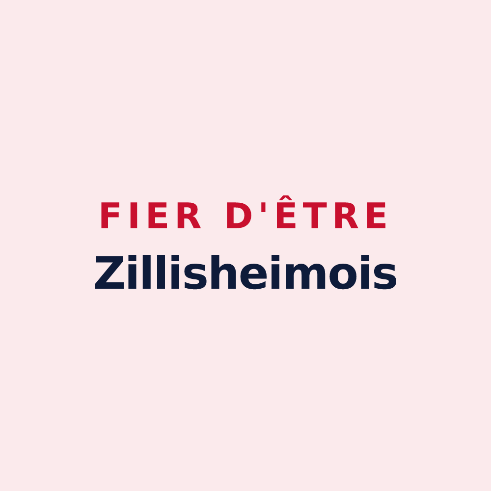 Magnet « Fier d'être Zillisheimois » — design pour Zillisheim