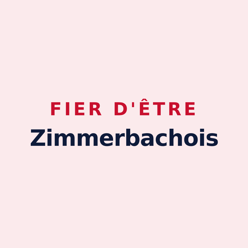 Magnet « Fier d'être Zimmerbachois » — design pour Zimmerbach