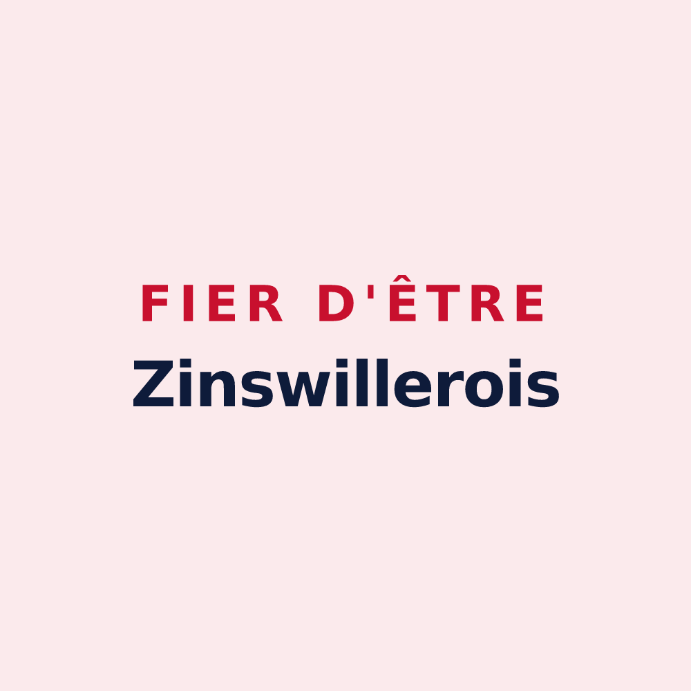 Magnet « Fier d'être Zinswillerois » — design pour Zinswiller