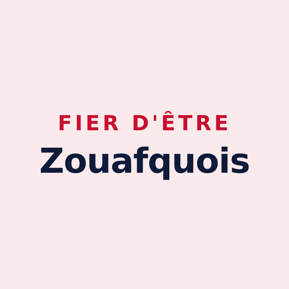 Magnet « Fier d'être Zouafquois » — design pour Zouafques