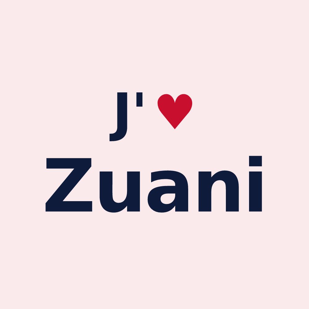 Magnet personnalisé Zuani — design J'aime Zuani