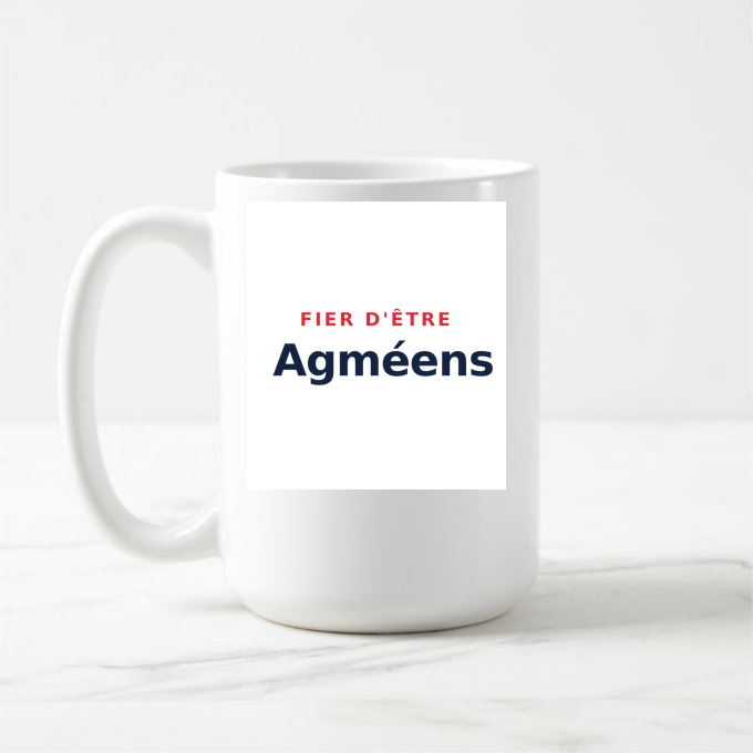 Mug « Fier d'être Agméens » — design pour Agmé